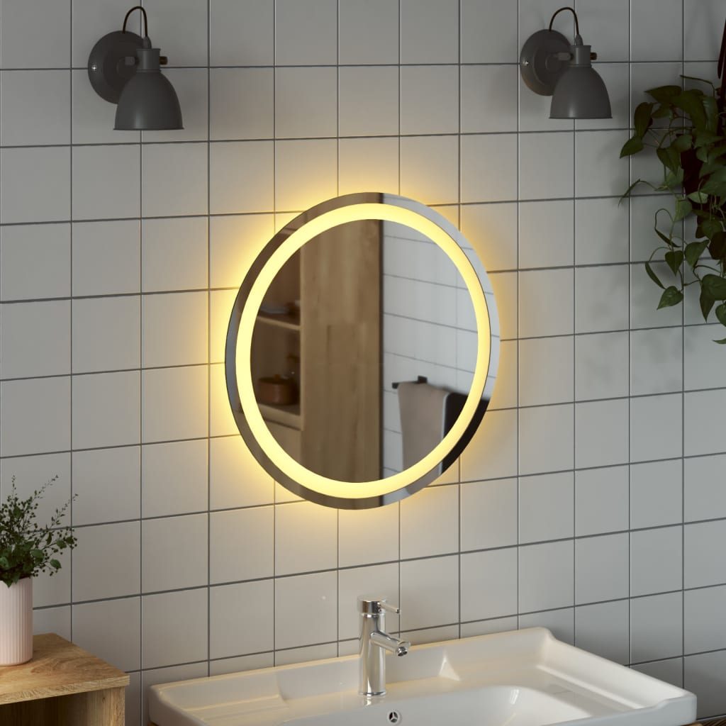 VidaXL Badkamerspiegel LED rond 50 cm