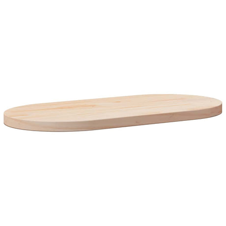 Vidaxl tafelblad 90x45x2,5 cm massief grenenhout ovaal