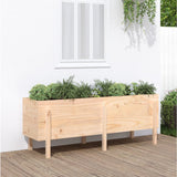 Vidaxl plantenbak verhoogd 160x50x57 cm massief grenenhout