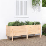 Vidaxl plantenbak verhoogd 160x50x57 cm massief grenenhout