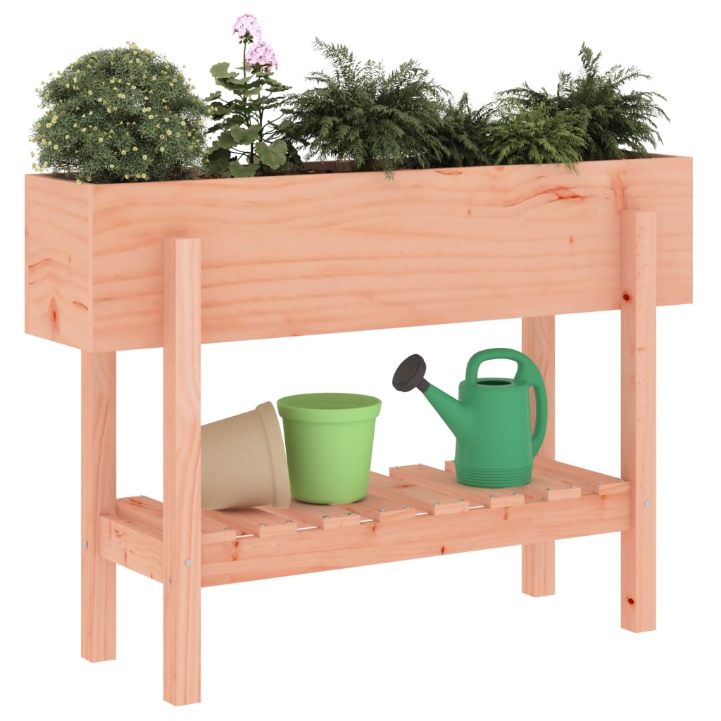 Vidaxl plantenbak verhoogd 101x30x69 cm massief douglashout