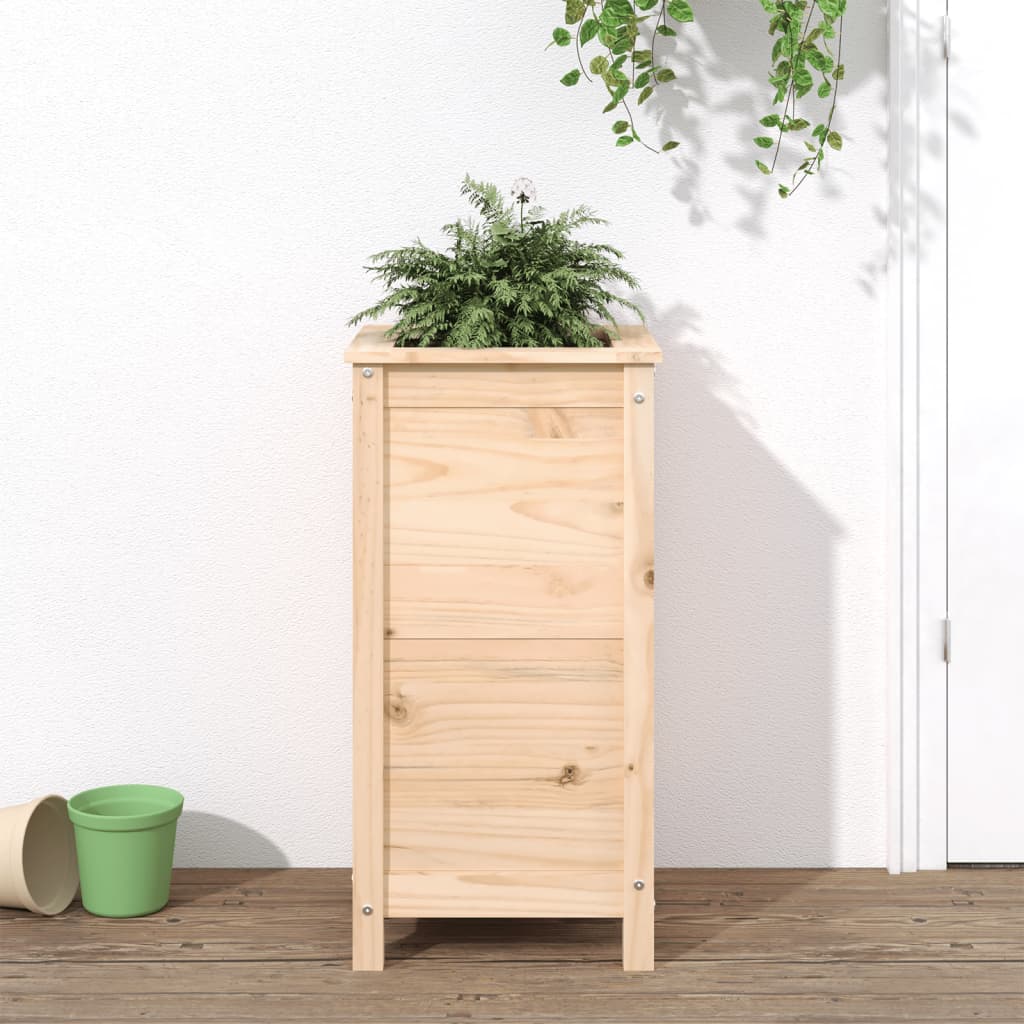 Vidaxl plantenbak 40x40x78 cm massief grenenhout