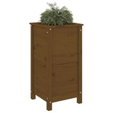 Vidaxl plantenbak 40x40x78 cm massief grenenhout honingbruin