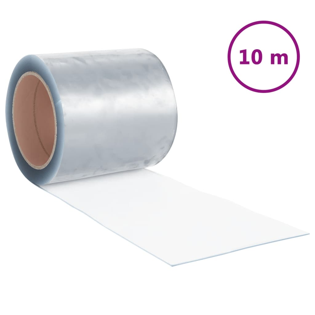 Vidaxl deurgordijn 200x1,6 mm 10 m pvc transparant