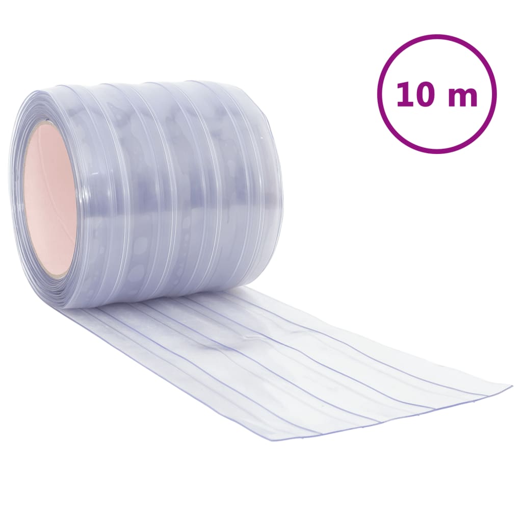 VidaXL Deurgordijn 200 mm x 1,6 mm 10 m PVC transparant