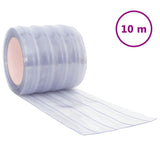 VidaXL Deurgordijn 200 mm x 1,6 mm 10 m PVC transparant