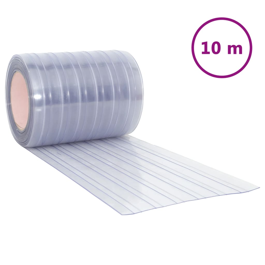 VidaXL Deurgordijn 300x2,6 mm 10 m PVC transparant