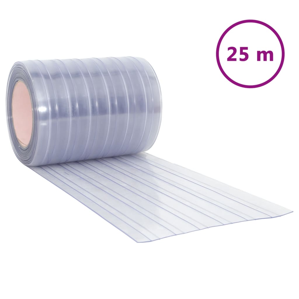 Vidaxl deurgordijn 300x2,6 mm 25 m pvc transparant