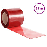 VidaXL Deurgordijn 200x1,6 mm 25 m PVC rood