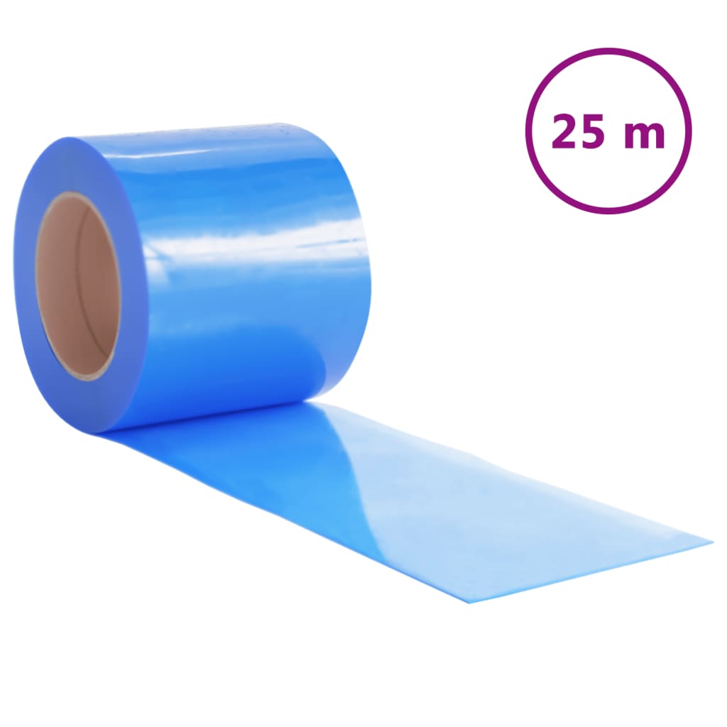 Vidaxl deurgordijn 200x1,6 mm 25 m pvc blauw