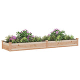 Vidaxl plantenbak verhoogd met voering 240x60x25 cm massief vurenhout