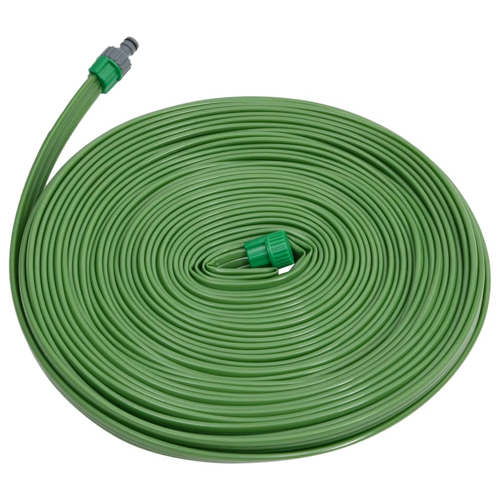 Vidaxl sproeislang 3-pijps pvc 7,5 m groen