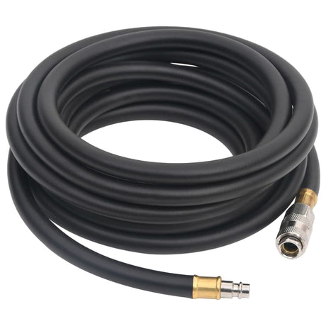 Vidaxl luchtslang hybride 0,6'' 5 m rubber en pvc zwart