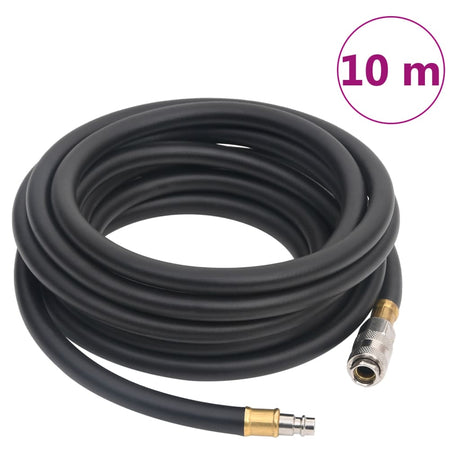 Vidaxl luchtslang hybride 0,6'' 10 m rubber en pvc zwart