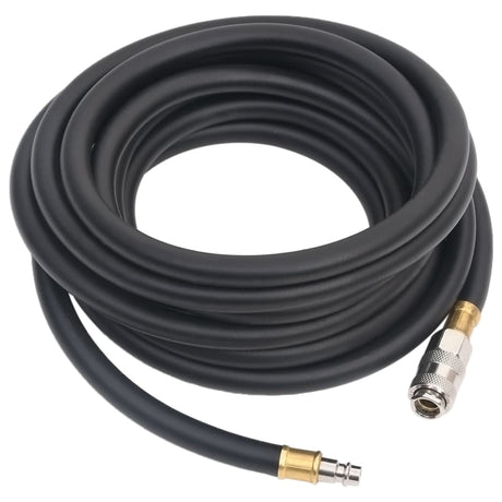Vidaxl luchtslang hybride 0,6'' 10 m rubber en pvc zwart