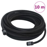 Vidaxl druppelslang 0,6'' 10 m rubber zwart