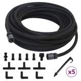 Vidaxl druppelslang 0,6'' 10 m rubber zwart