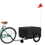 Vidaxl fietstrailer 45 kg ijzer zwart