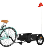 Vidaxl fietstrailer oxford stof en ijzer zwart