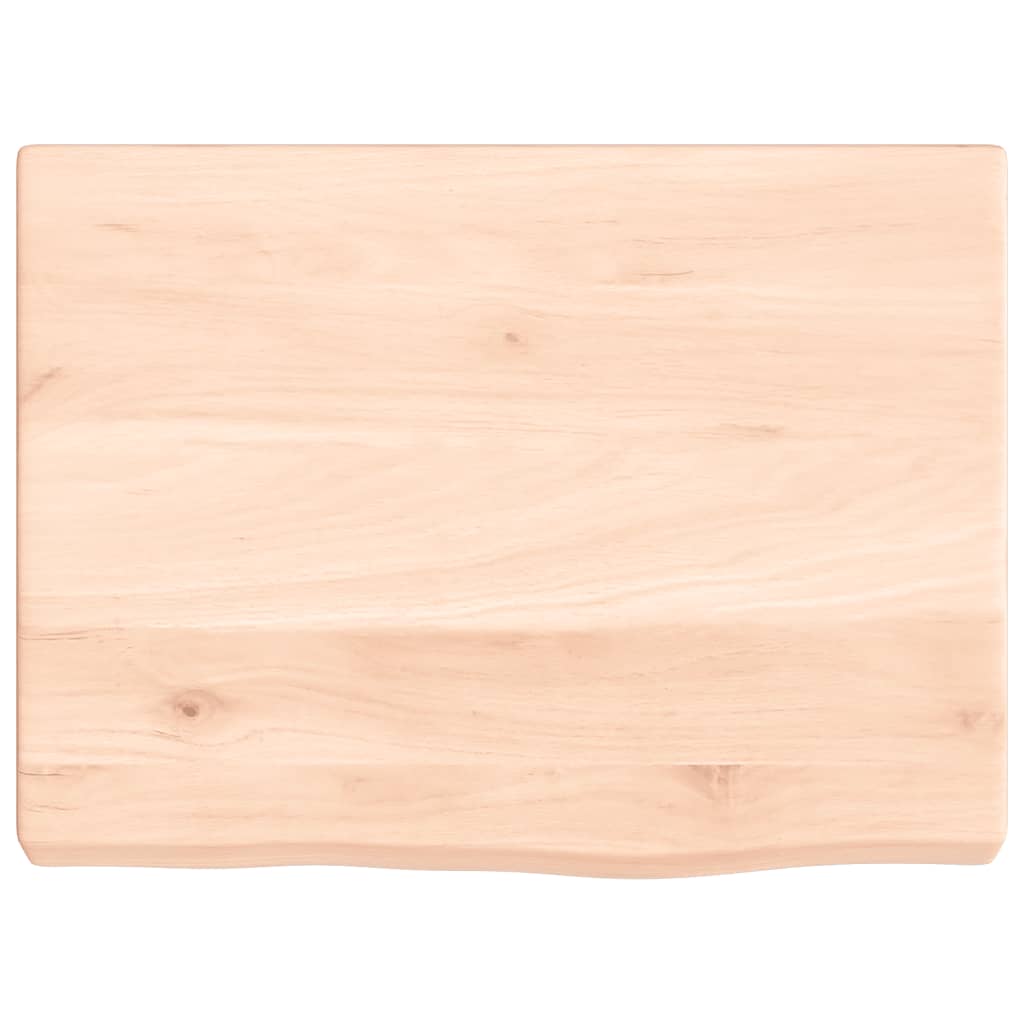 VidaXL Wastafelblad 40x30x(2-4) cm onbehandeld massief hout