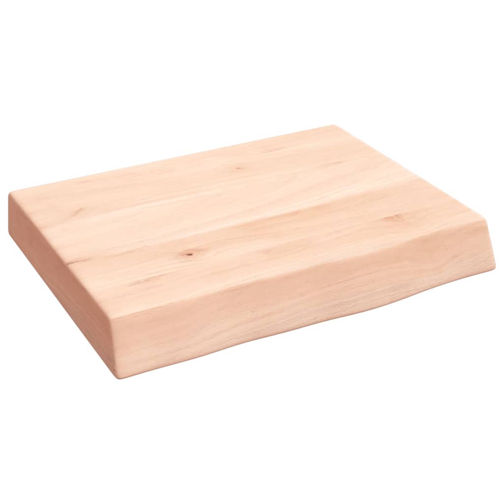 Vidaxl wastafelblad 40x30x(2-6) cm onbehandeld massief hout