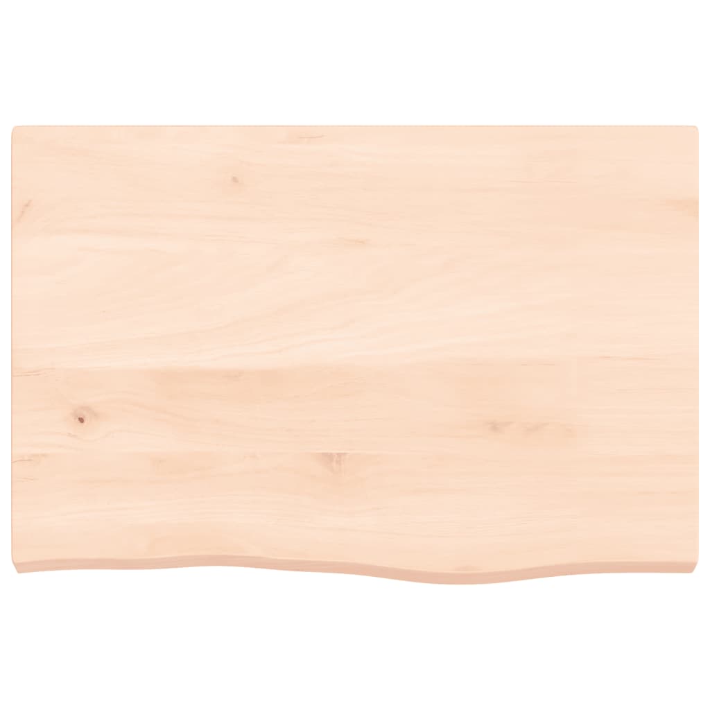 VidaXL Wastafelblad 60x40x(2-4) cm onbehandeld massief hout