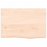 Vidaxl wastafelblad 60x40x(2-6) cm onbehandeld massief hout