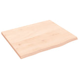 Vidaxl wastafelblad 60x50x2 cm onbehandeld massief hout