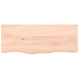 Vidaxl wastafelblad 100x40x(2-4) cm onbehandeld massief hout