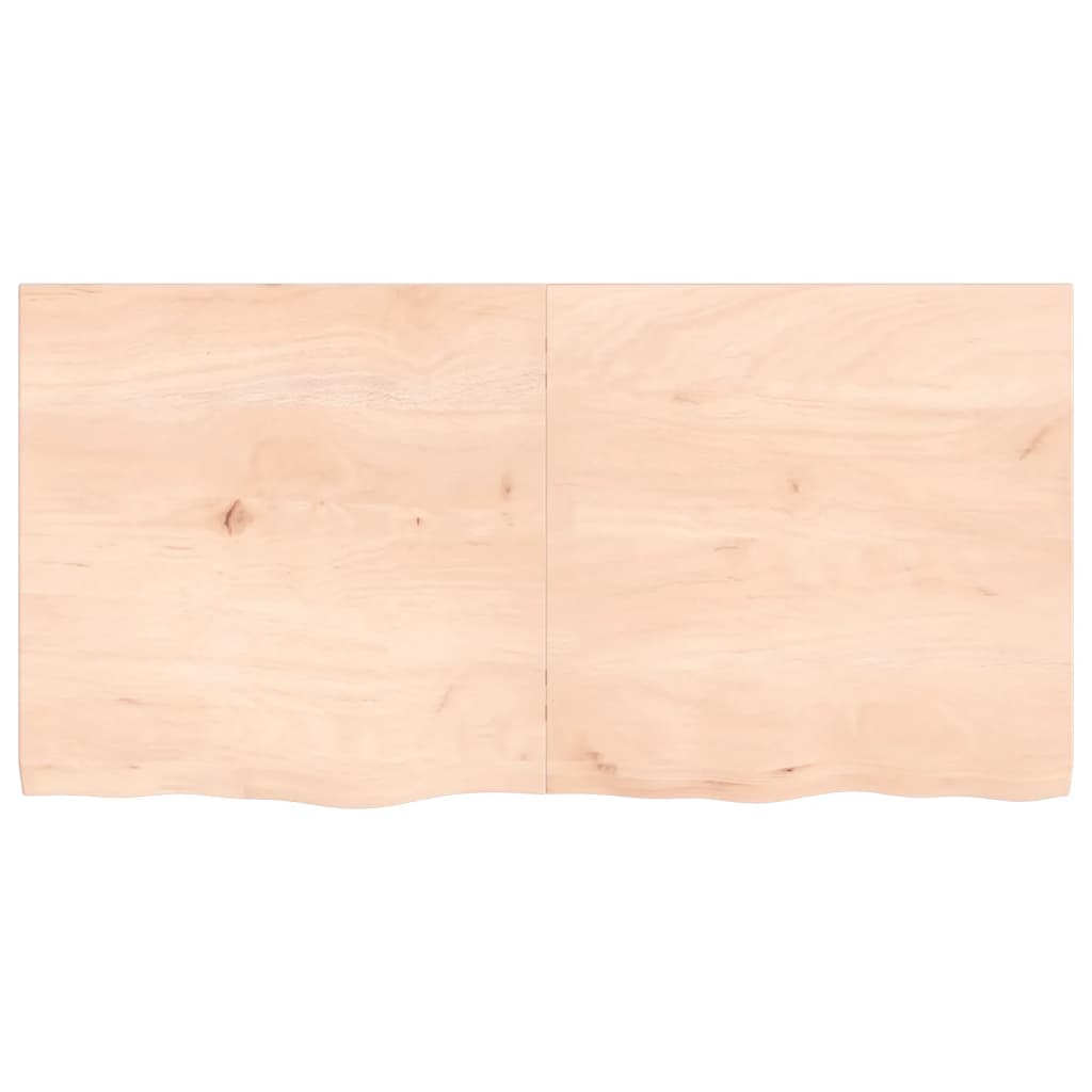 VidaXL Wastafelblad 120x60x(2-4) cm onbehandeld massief hout