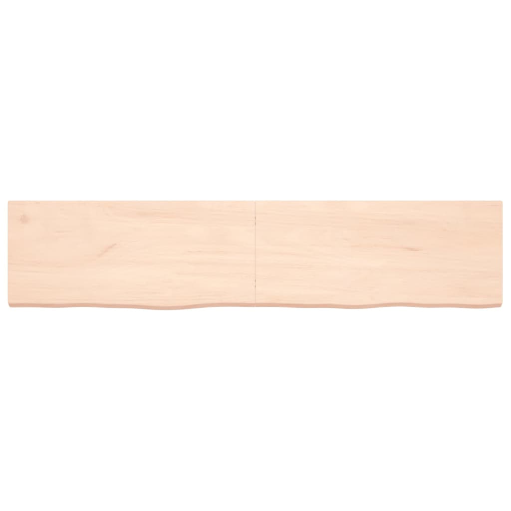 VidaXL Wastafelblad 180x40x(2-4) cm onbehandeld massief hout