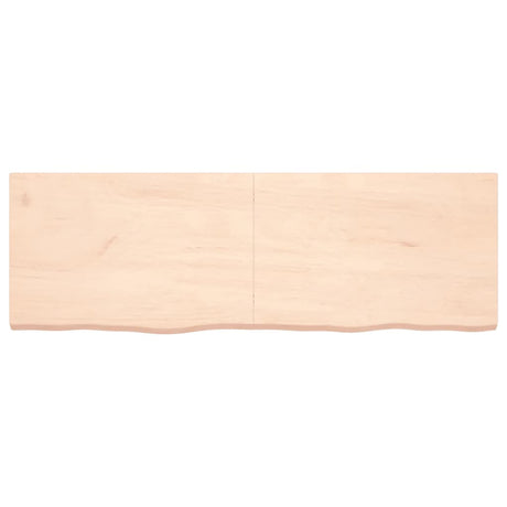 Vidaxl wastafelblad 180x60x(2-6) cm onbehandeld massief hout