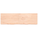 Vidaxl wastafelblad 200x60x(2-6) cm onbehandeld massief hout