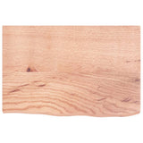 Vidaxl wastafelblad 60x40x2 behandeld massief hout lichtbruin