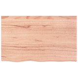 Vidaxl wastafelblad 80x50x2 behandeld massief hout lichtbruin