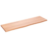 Vidaxl wastafelblad 100x30x2 cm behandeld massief hout lichtbruin