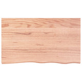 Vidaxl wastafelblad 100x60x2 behandeld massief hout lichtbruin
