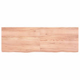Vidaxl wastafelblad 120x40x(2-6) cm behandeld massief hout lichtbruin