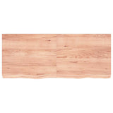 Vidaxl wastafelblad 120x50x(2-6) cm behandeld massief hout lichtbruin