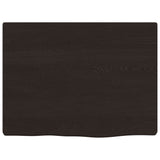 Vidaxl wastafelblad 40x30x2 cm behandeld massief hout donkerbruin