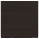 Vidaxl wastafelblad 40x40x2 cm behandeld massief hout donkerbruin