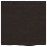 Vidaxl wastafelblad 40x40x(2-6) cm behandeld massief hout donkerbruin