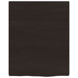 Vidaxl wastafelblad 40x50x2 cm behandeld massief hout donkerbruin