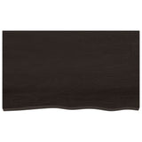 Vidaxl wastafelblad 100x60x2 cm behandeld massief hout donkerbruin