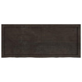 Vidaxl wastafelblad 120x50x(2-4) cm behandeld massief hout donkerbruin