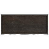 Vidaxl wastafelblad 120x50x(2-6) cm behandeld massief hout donkerbruin