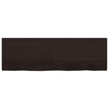 Vidaxl wastafelblad 160x50x(2-4) cm behandeld massief hout donkerbruin