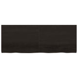 Vidaxl wastafelblad 160x60x(2-4) cm behandeld massief hout donkerbruin