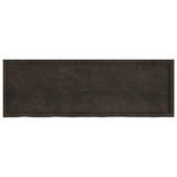 Vidaxl wastafelblad 180x60x(2-4) cm behandeld massief hout donkerbruin