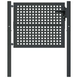 Vidaxl tuinpoort antraciet 100x75 cm staal